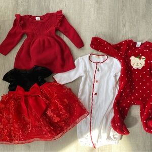 Baby girl 3 month Christmas clothing bundle